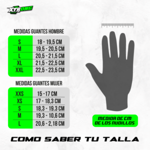GUANTES XTRONG XTR-S02 NEGRO