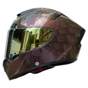 Casco XTR-326 ECE-2205 Xtrong foto-dorado brillo SP foto-dorado visor dorado XL