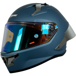 XTR-352R1 ECE-2206 XTRONG AZUL MATE SP PLATEADO-CROMADO VISOR REVO-AZUL XL
