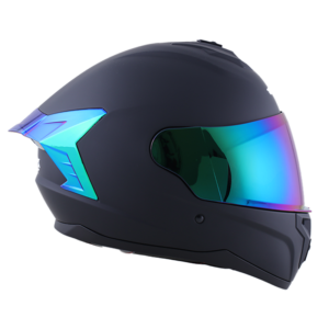 Casco XTR-M70 SET ECE-2206 Xtrong negro mate SP verde-revo visor iridium XL