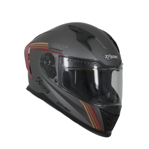 XTR-M69 ECE-2206 XTRONG QUANTUM GRIS MATE VISOR TRANSPARENTE XL