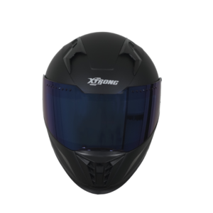Casco XTR-M69 SET ECE-2206 Xtrong negro mate SP negro-azul-mate visor azul XL