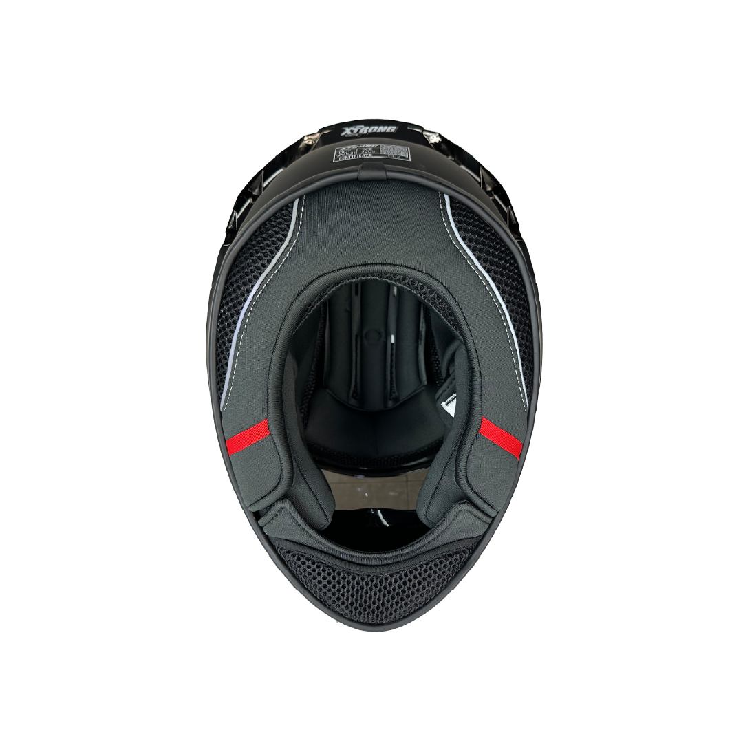 Casco XTR-326 ECE-2205 Xtrong gris-oscuro mate SP negro-mate visor plateado XL - Imagen 5