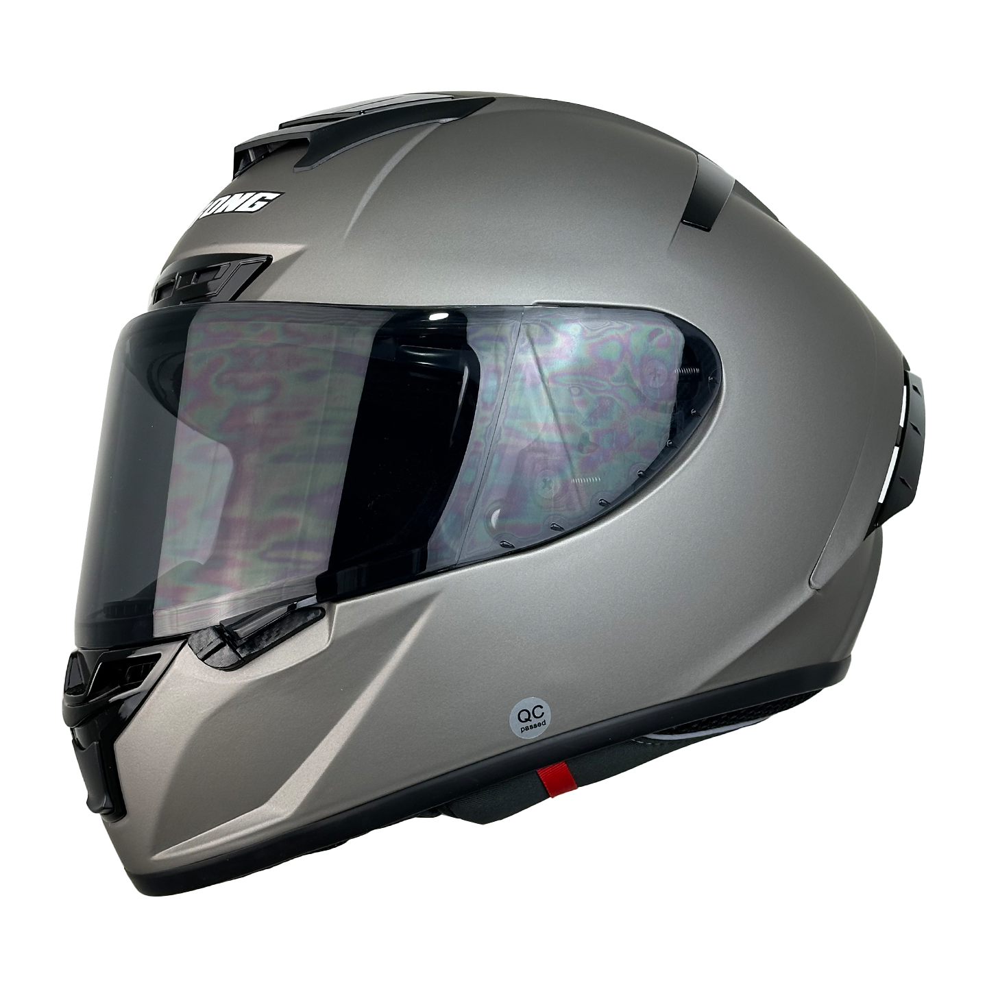 Casco XTR-326 ECE-2205 Xtrong titanium mate SP negro-brillo visor plateado L - Imagen 2