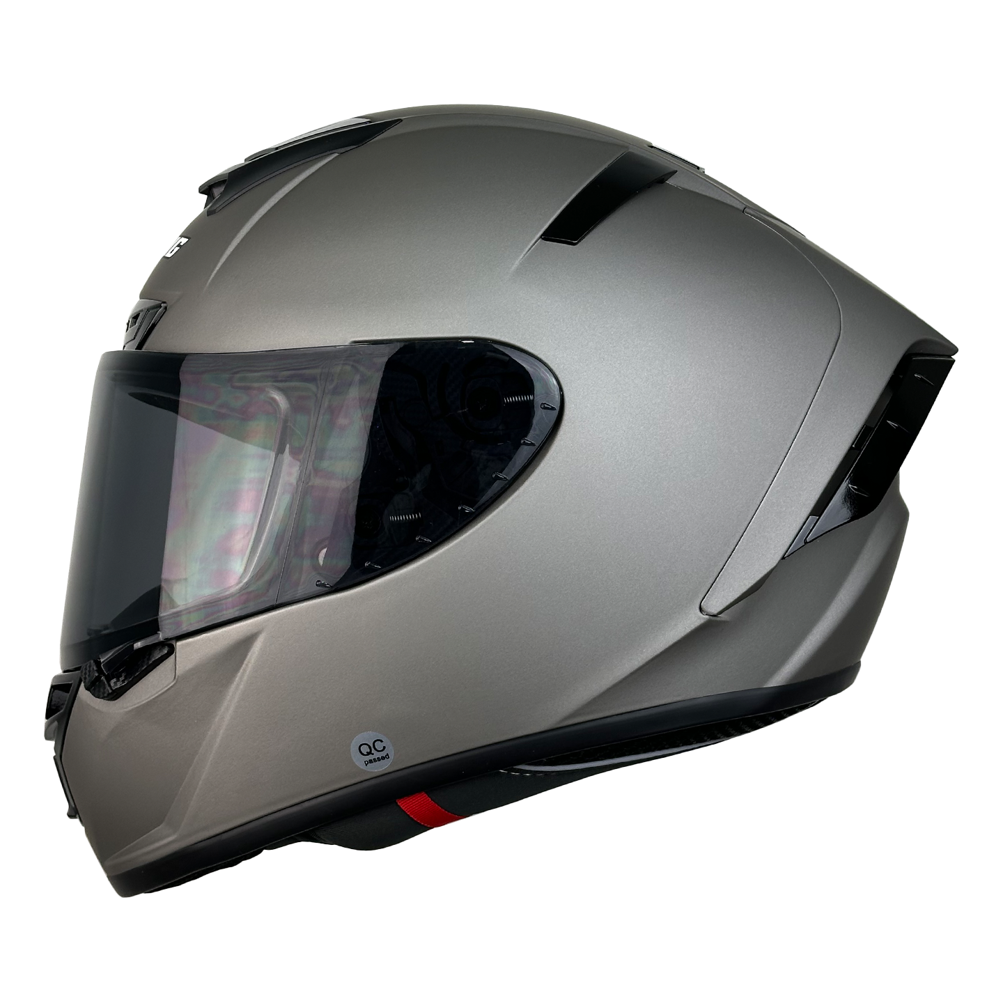 Casco XTR-326 ECE-2205 Xtrong titanium mate SP negro-brillo visor plateado L - Imagen 3