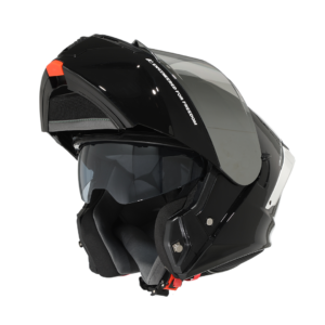 Casco XTR-PHANTOM ECE-2206 Xtrong storm negro brillo visor plateado XL