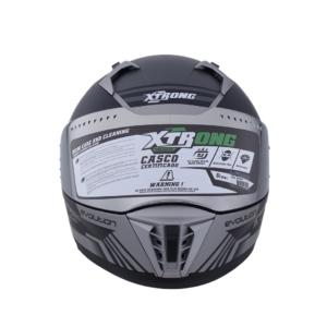 Casco XTR-M69 SET ECE-2206 Xtrong glitch gris mate visor plateado XL