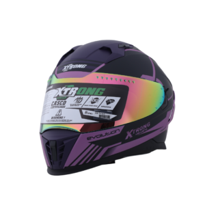 XTR-M69 ECE-2206 XTRONG BOOST NEGRO-MORADO MATE VISOR MORADO S