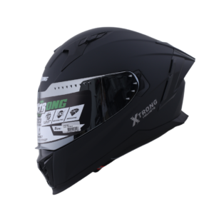 Casco XTR-M69 SET ECE-2206 Xtrong negro mate SP negro-brillo visor plateado XL