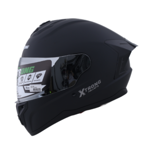 Casco XTR-M70 SET ECE-2206 Xtrong negro mate SP negro-brillo visor plateado L