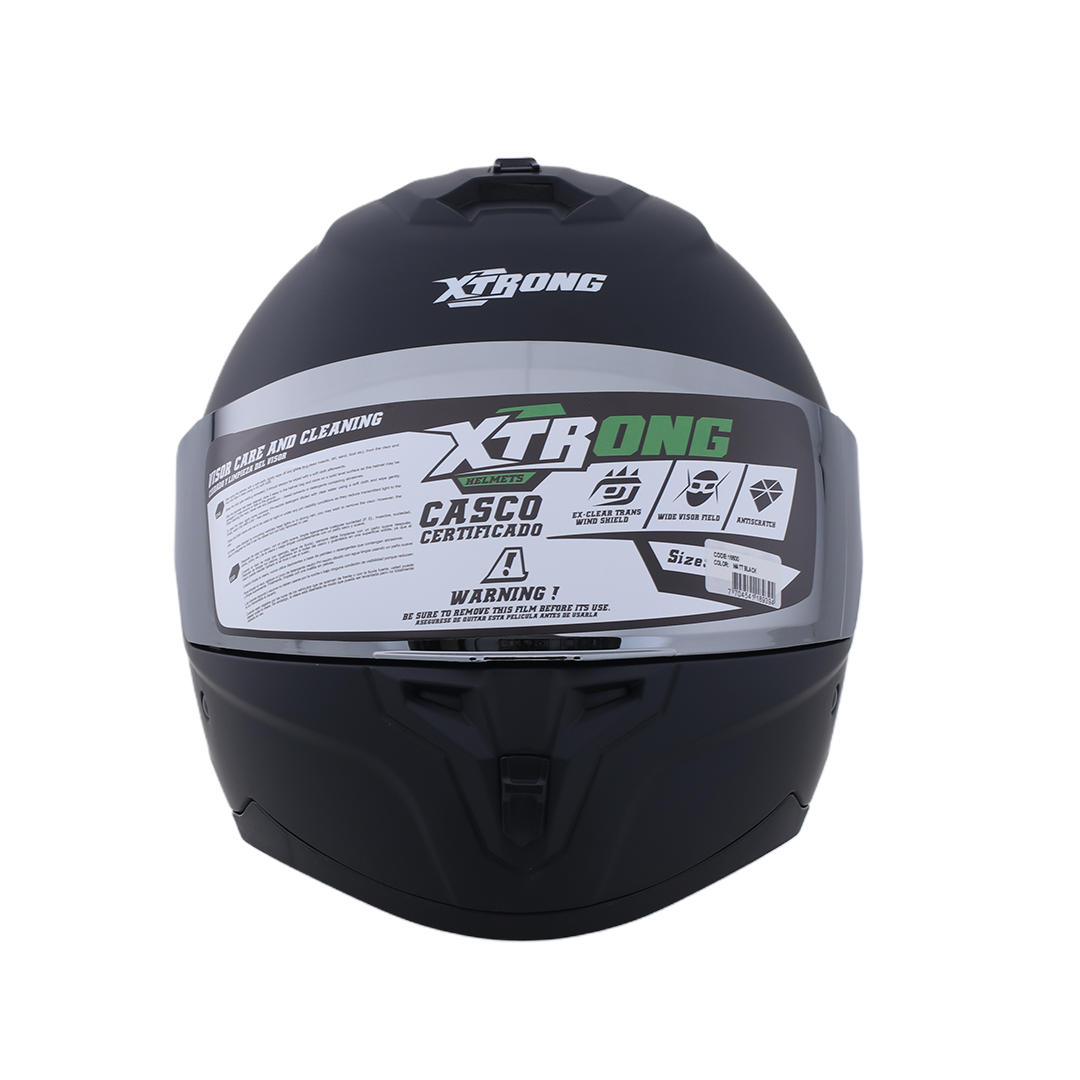 Casco XTR-M70 SET ECE-2206 Xtrong negro mate SP negro-brillo visor plateado L - Imagen 2