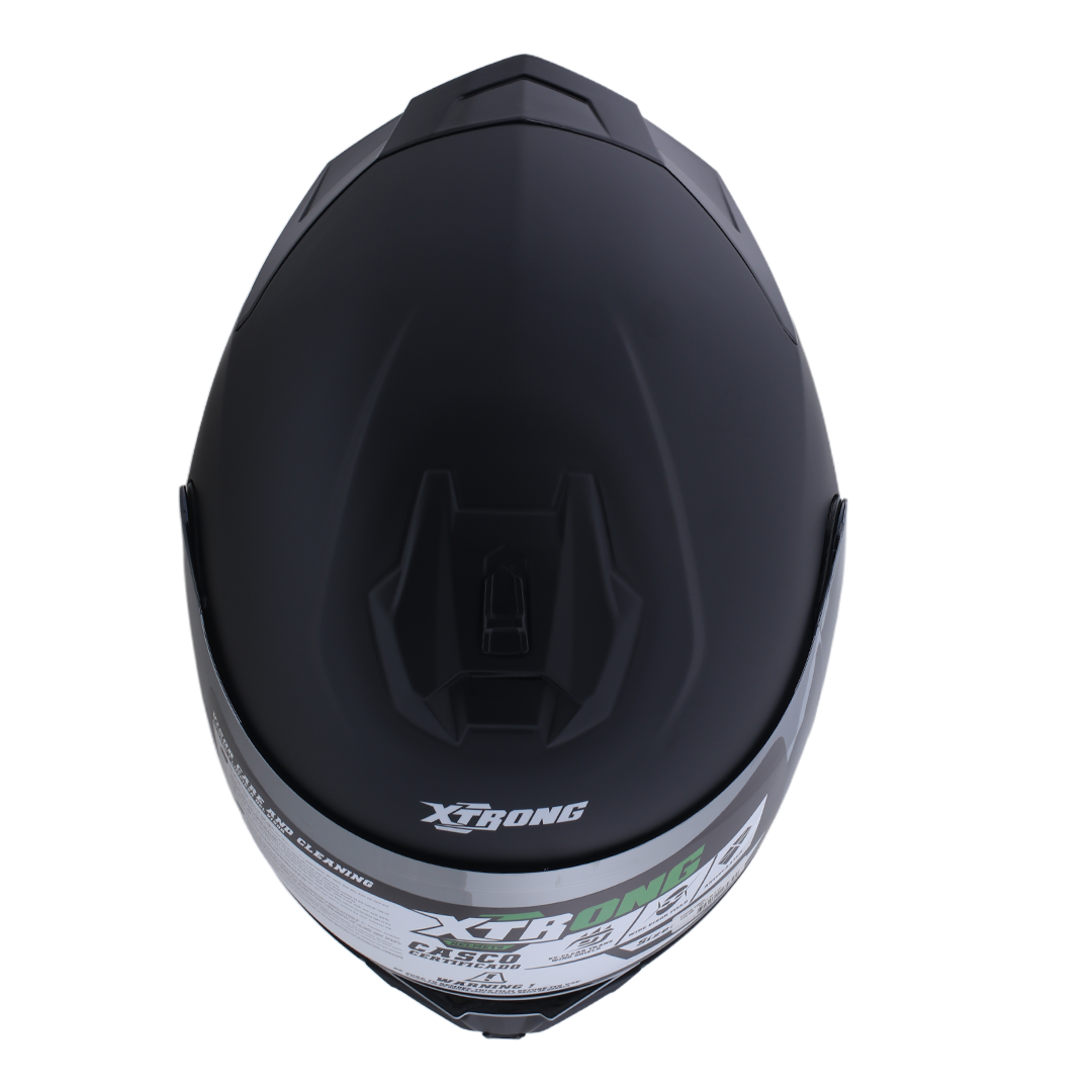 Casco XTR-M70 SET ECE-2206 Xtrong negro mate SP negro-brillo visor plateado L - Imagen 3