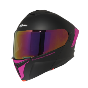 XTR-PHANTOM ECE-2206 XTRONG STORM NEGRO-ROSADO MATE VISOR MORADO M