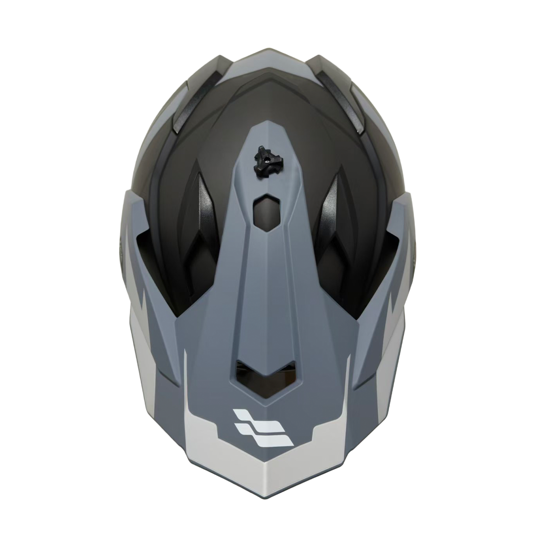 Casco XTR-902 ECE-2206 Xtrong fly negro-gris mate visor plateado M - Imagen 4