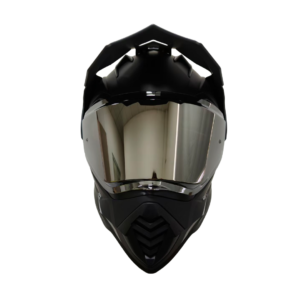 Casco XTR-902 ECE-2206 Xtrong fly negro-gris mate visor plateado XL