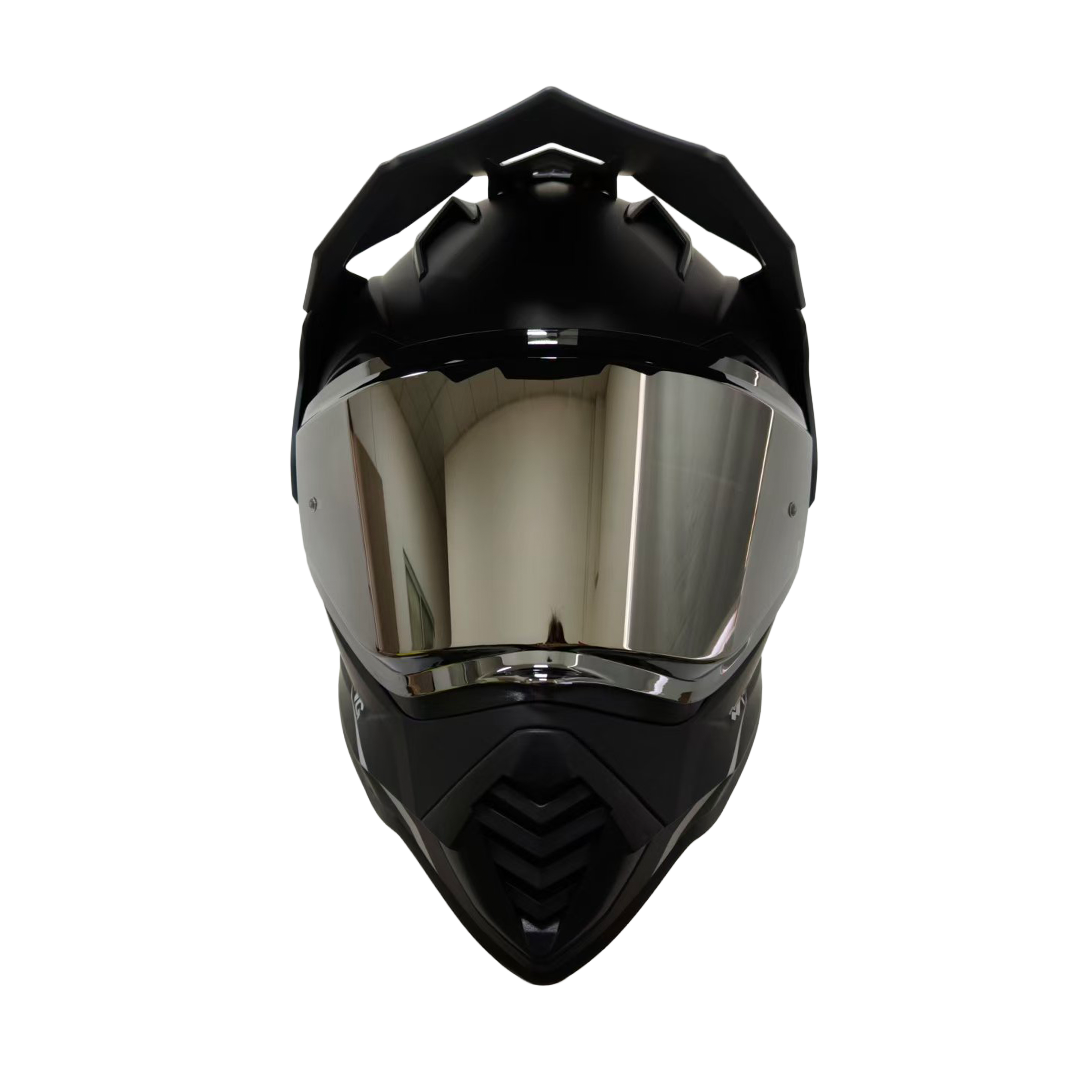 Casco XTR-902 ECE-2206 Xtrong fly negro-gris mate visor plateado M - Imagen 3