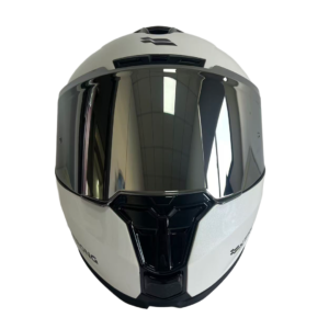 Casco XTR-918 ECE-2206 Xtrong blanco brillo SP negro-brillo visor plateado L