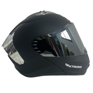 Casco XTR-918 SET ECE-2206 Xtrong negro mate SP negro-brillo visor plateado L