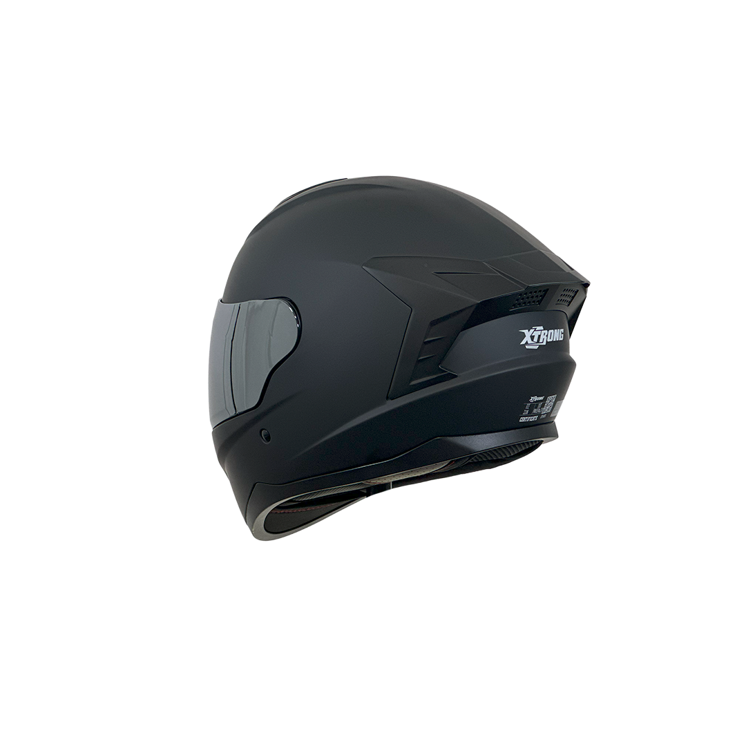 Casco XTR-M70 SET ECE-2206 Xtrong negro mate SP negro-mate visor plateado L - Imagen 4