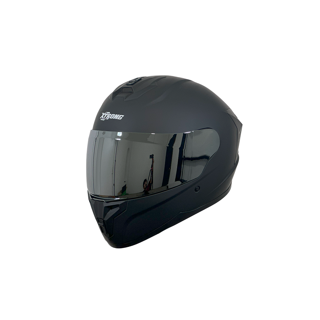 Casco XTR-M70 SET ECE-2206 Xtrong negro mate SP negro-mate visor plateado L - Imagen 2