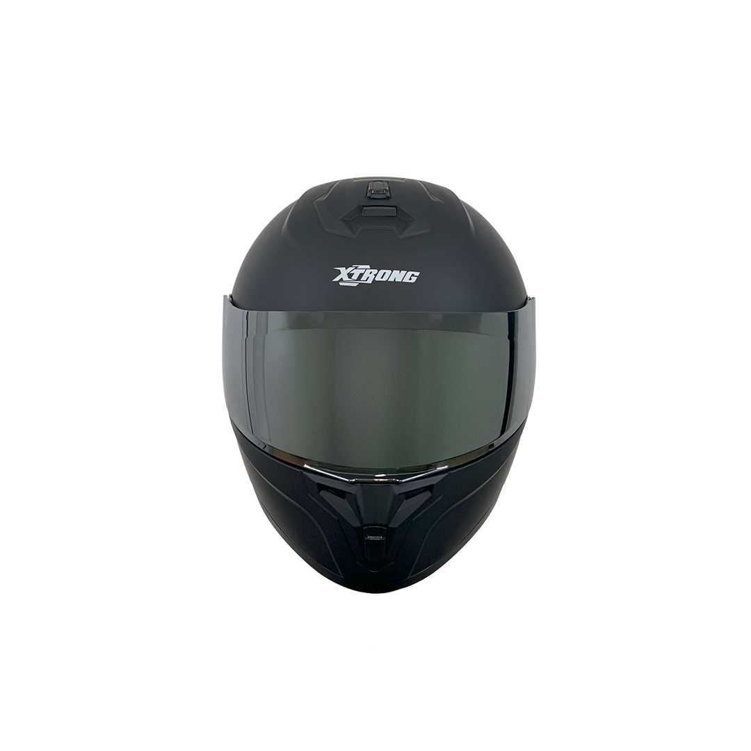 Casco XTR-M70 SET ECE-2206 Xtrong negro mate SP negro-mate visor plateado L