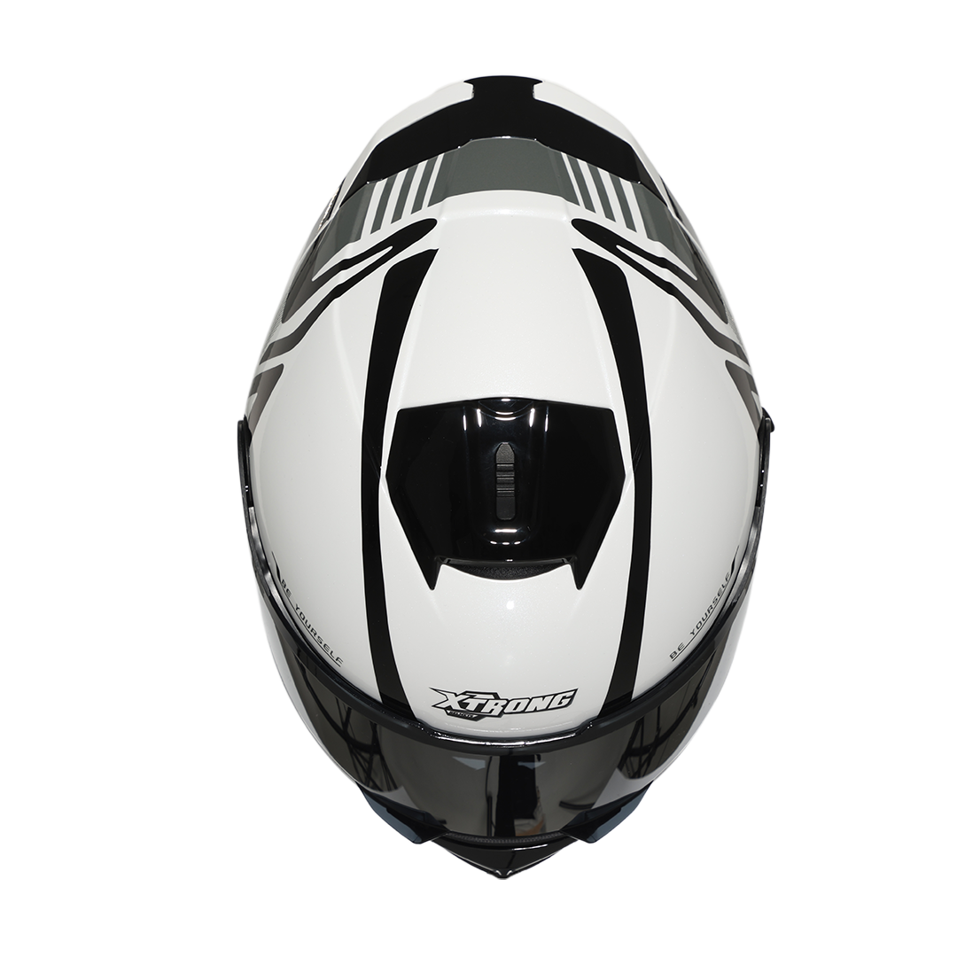 Casco XTR-PHANTOM ECE-2206 Xtrong flowing gris brillo M (sin mecanismo adicional) - Imagen 6