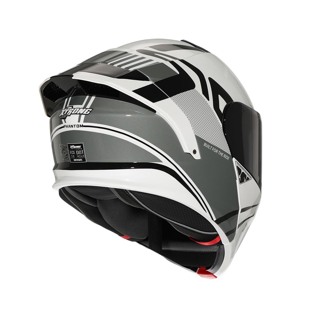 Casco XTR-PHANTOM ECE-2206 Xtrong flowing gris brillo M (sin mecanismo adicional) - Imagen 5