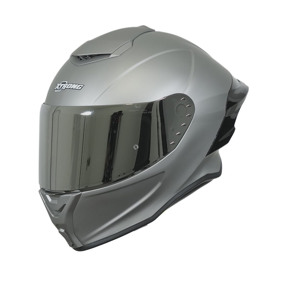 Casco XTR-820 SET ECE-2206 Xtrong gris mate SP negro-brillo visor plateado XL - Imagen 2
