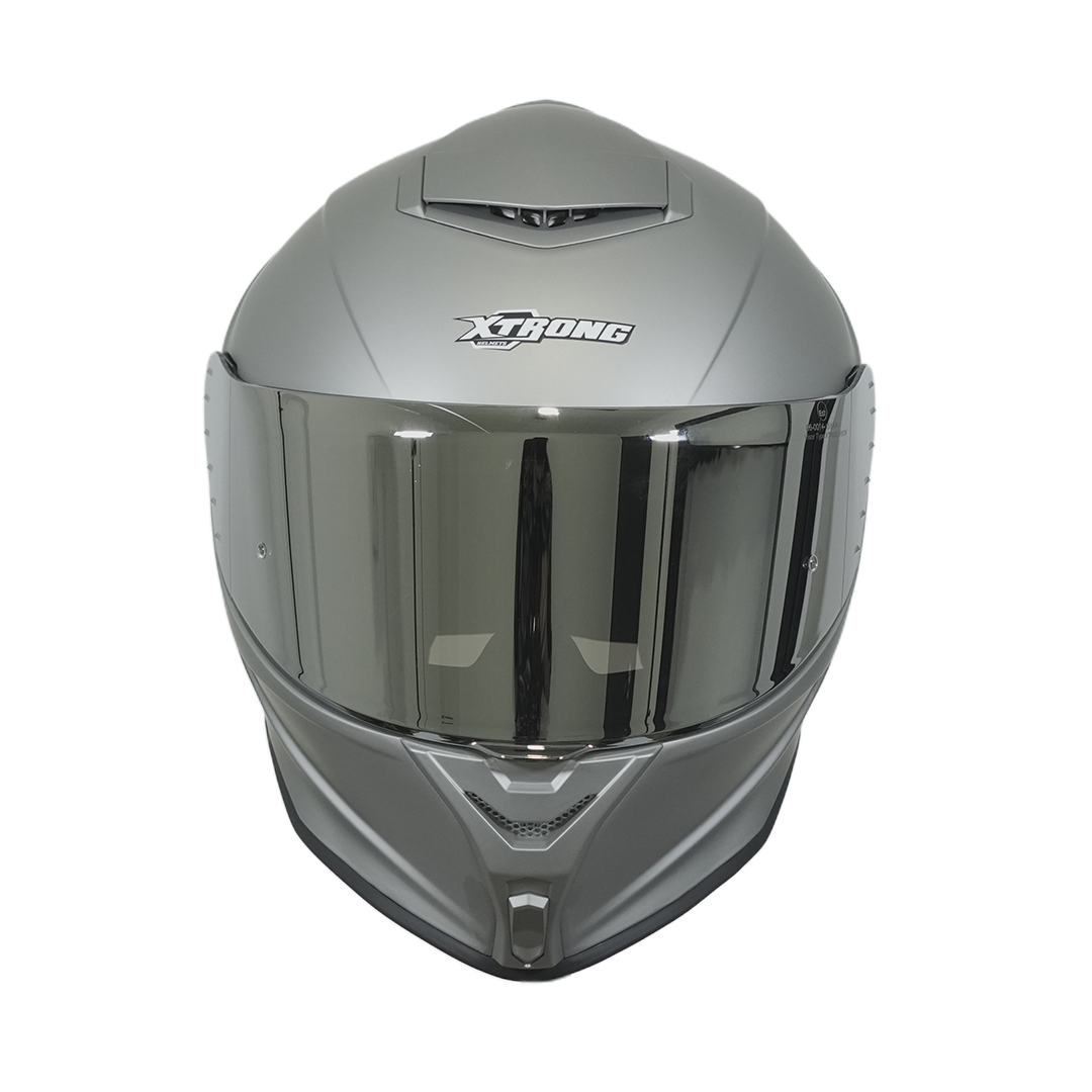Casco XTR-820 SET ECE-2206 Xtrong gris mate SP negro-brillo visor plateado XL - Imagen 3