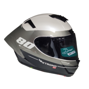 XTR-DREXO ECE-2206 XTRONG-GP AYRTON GRIS BRILLO VISOR HUMO XL