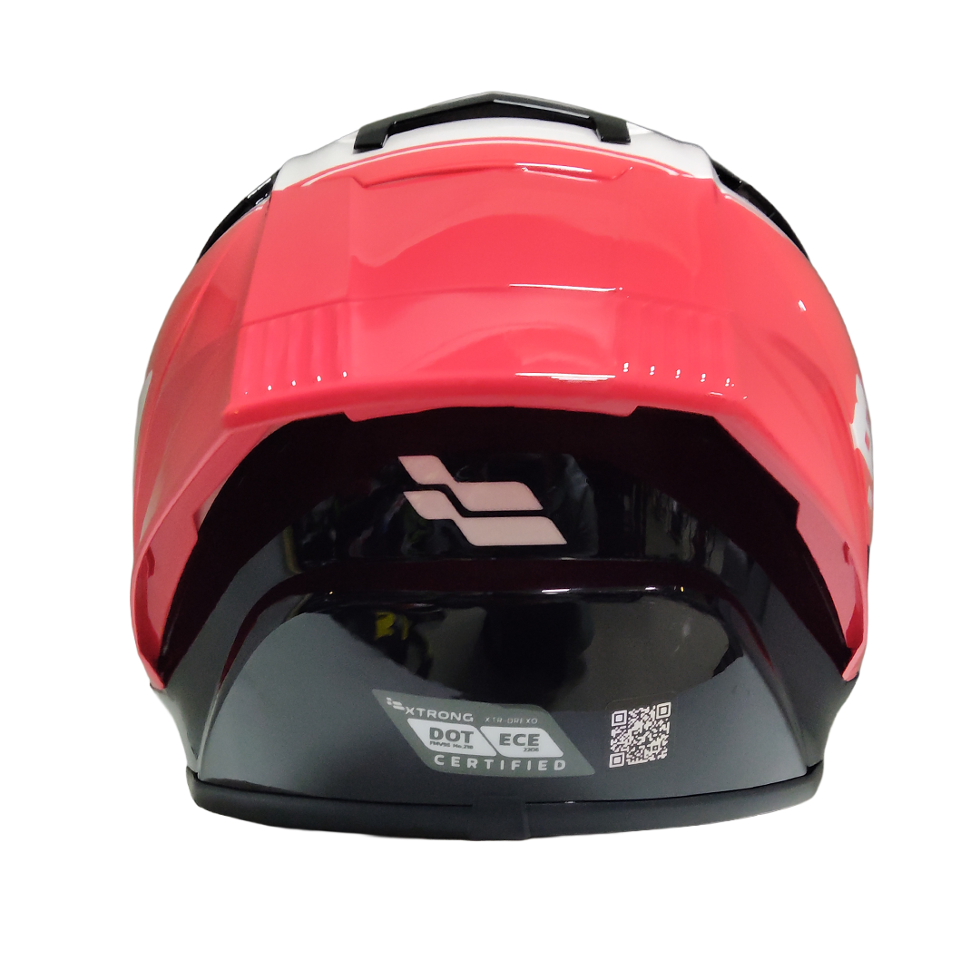XTR-DREXO ECE-2206 XTRONG-GP AYRTON ROJO BRILLO VISOR HUMO XL - Imagen 4