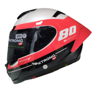XTR-DREXO ECE-2206 XTRONG-GP AYRTON ROJO BRILLO VISOR HUMO XL