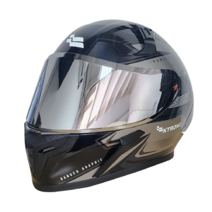 XTR-RANGER ECE-2206 XTRONG SUZUKA GRIS BRILLO VISOR PLATEADO XL
