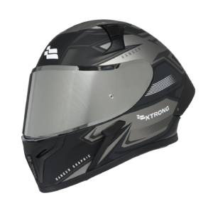 XTR-RANGER ECE-2206 XTRONG SUZUKA GRIS MATE VISOR PLATEADO XL
