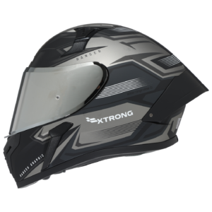 XTR-RANGER ECE-2206 XTRONG SUZUKA GRIS MATE VISOR PLATEADO XL