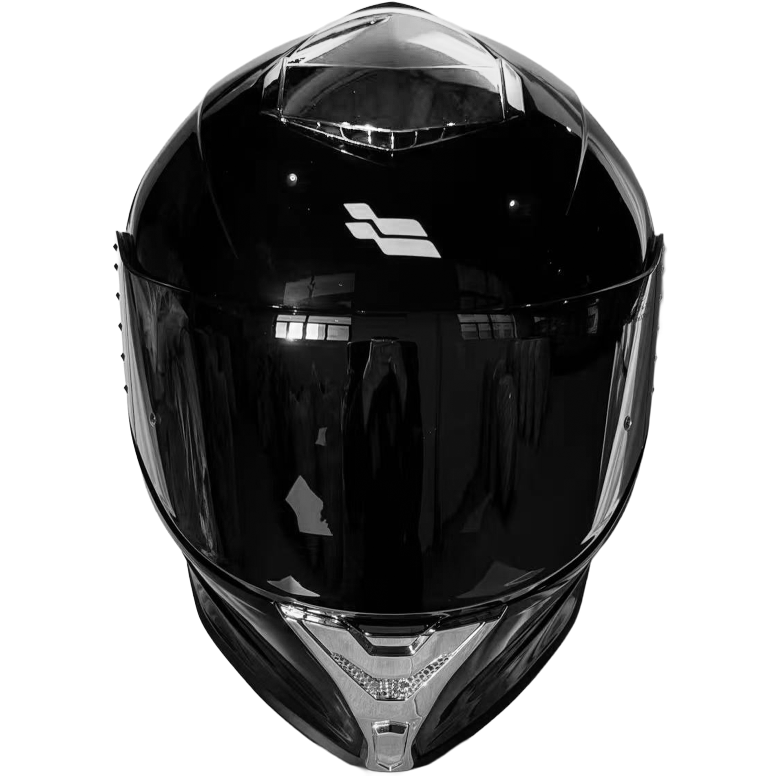 Casco XTR-820 ECE-2206 Xtrong negro brillo SP plateado-cromado visor plateado XL - Imagen 3