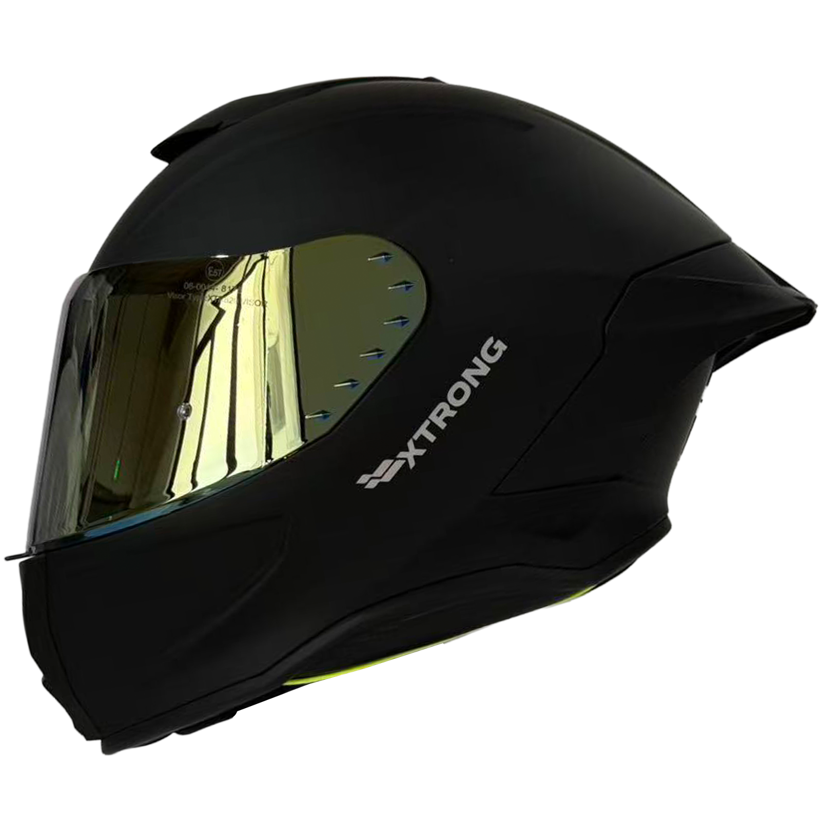Casco XTR-820 ECE-2206 Xtrong negro mate SP negro-mate visor dorado XL