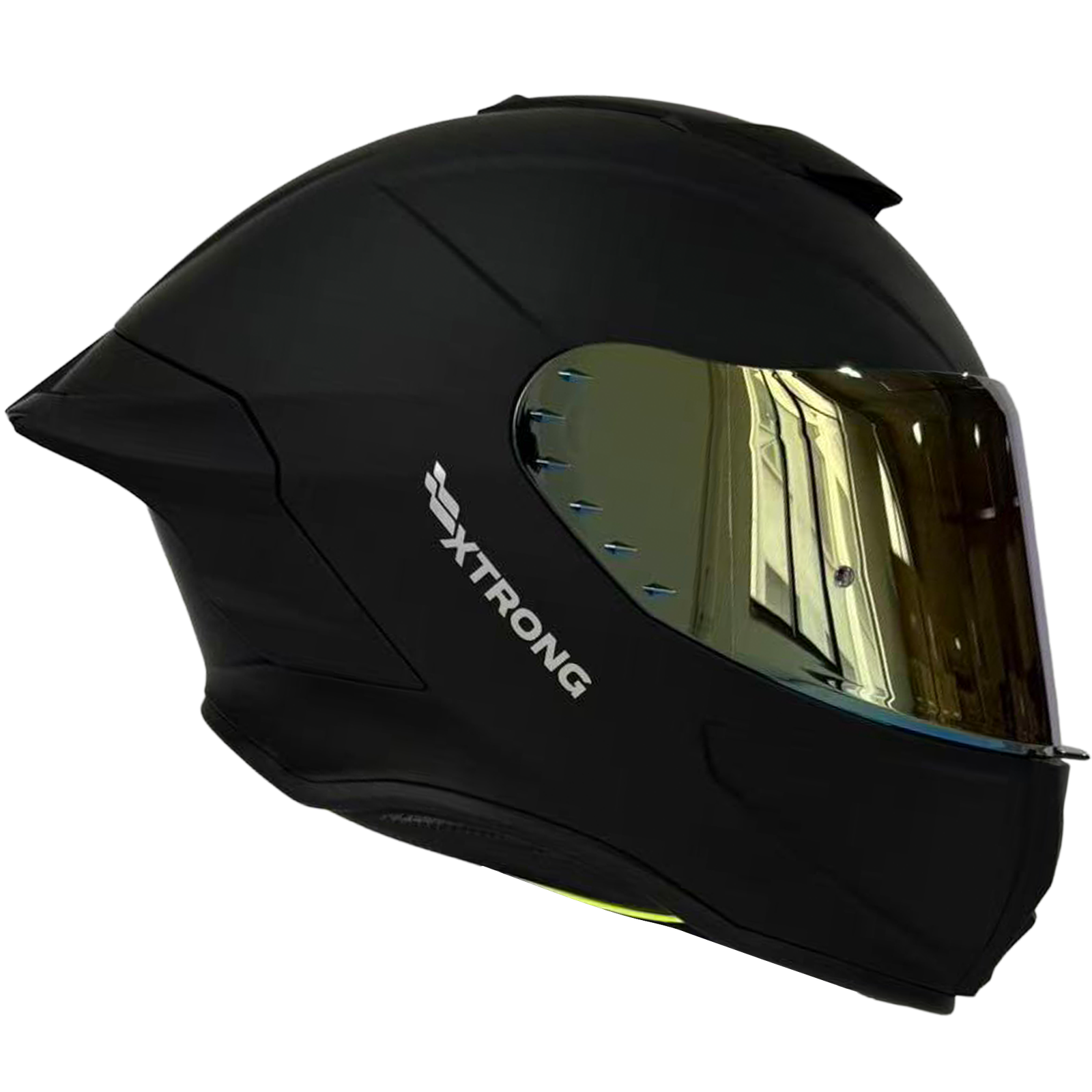 Casco XTR-820 ECE-2206 Xtrong negro mate SP negro-mate visor dorado XL - Imagen 2