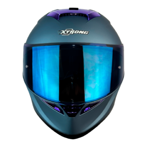 XTR-602 ECE-2206 XTRONG AZUL MATE SP AZUL-CROMADO VISOR AZUL XL