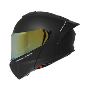 XTR-PHANTOM ECE-2206 XTRONG STORM NEGRO MATE VISOR PLATEADO L
