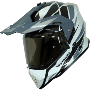 Casco XTR-902 fly blanco gris L