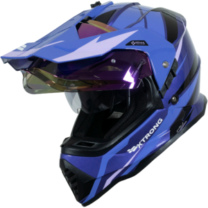XTR-902 ECE-2206 XTRONG FLY MORADO-VIOLETA BRILLO VISOR MORADO M