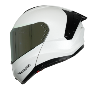 Casco XTR-918 ECE-2206 Xtrong blanco brillo SP plateado-cromado visor plateado L