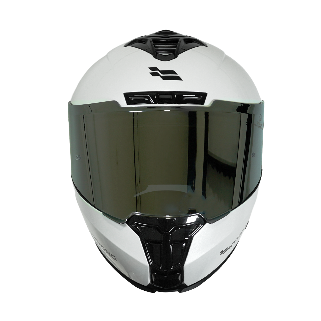 Casco XTR-918 ECE-2206 Xtrong blanco brillo SP plateado-cromado visor plateado XL - Imagen 3