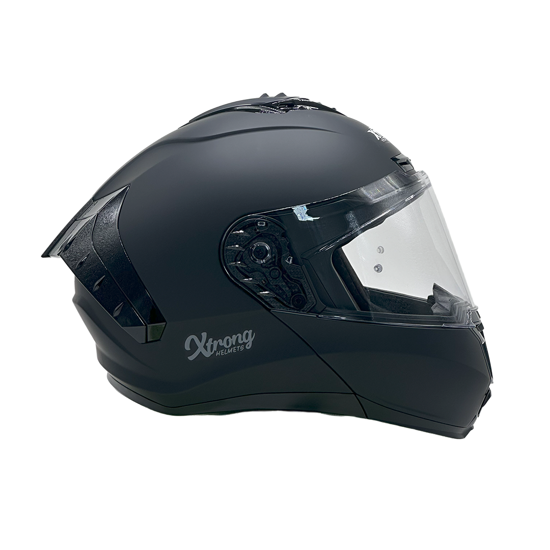 Casco XTR-918 ECE-2206 Xtrong negro mate SP negro-brillo visor transparente L