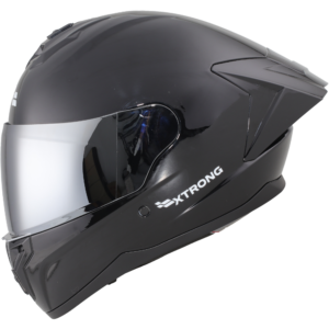 Casco XTR-M70 ECE-2206 Xtrong negro brillo SP negro-brillo visor plateado XL