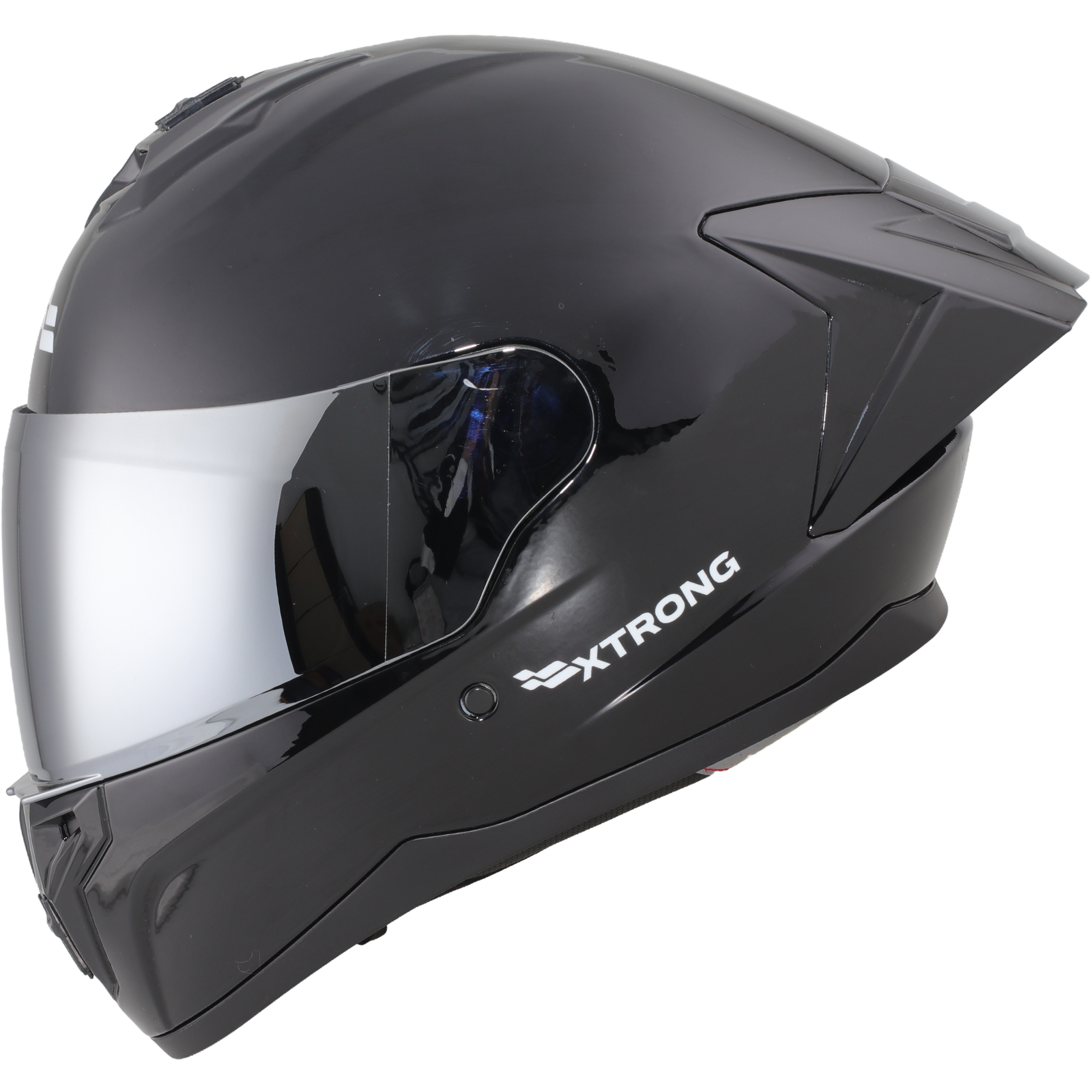 Casco XTR-M70 ECE-2206 Xtrong negro brillo SP negro-brillo visor plateado XL