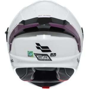 Casco XTR-PHANTOM ECE-2206 Xtrong storm blanco-morado brillo visor morado M