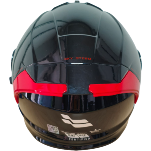 Casco XTR-PHANTOM ECE-2206 Xtrong storm negro-rojo brillo visor rojo M