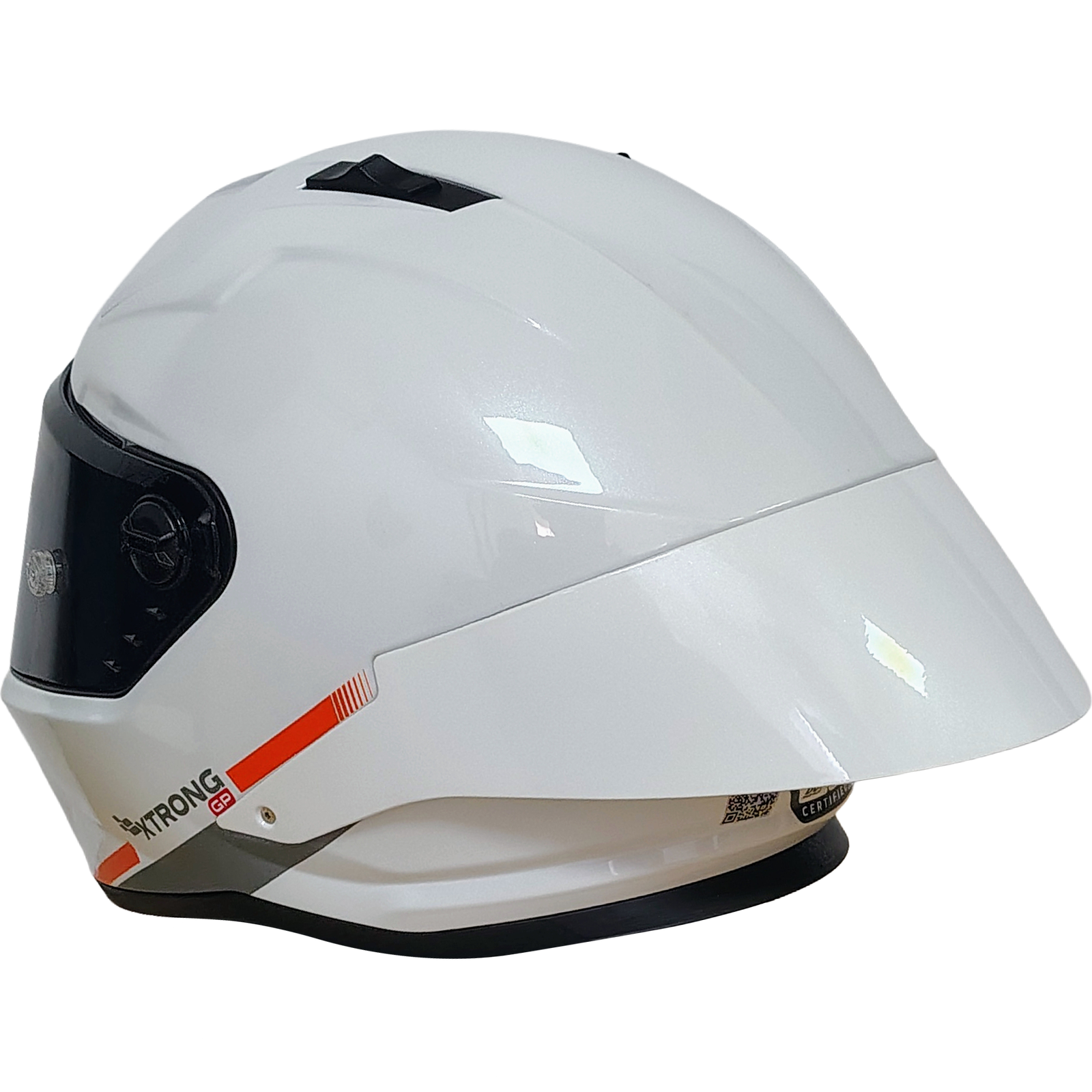 XTR-352R1 ECE-2206 XTRONG SIGNATURE I BLANCO BRILLO VISOR HUMO XL - Imagen 4